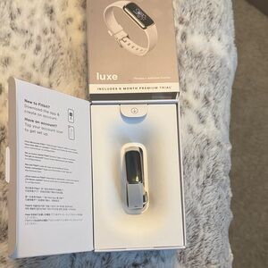 Fitbit Luxe Smartwatch - Black and White